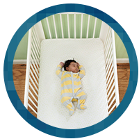 image of baby safe crib