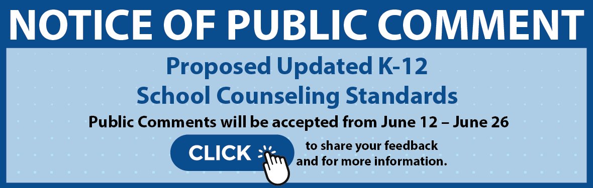 K-12 School Counseling Standards Public School Comment 6.2024