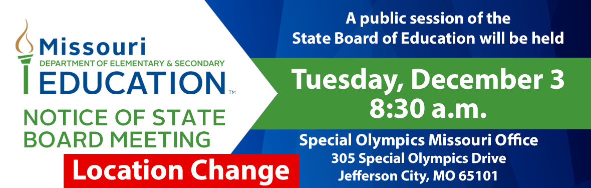 December 3, 2024 State Board Meeting Notice 