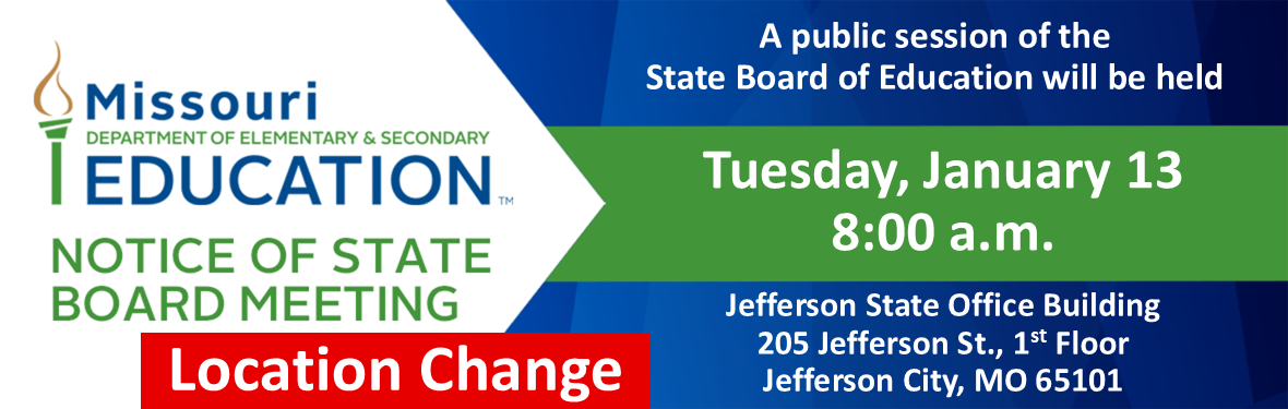 Notice of State Board Meeting