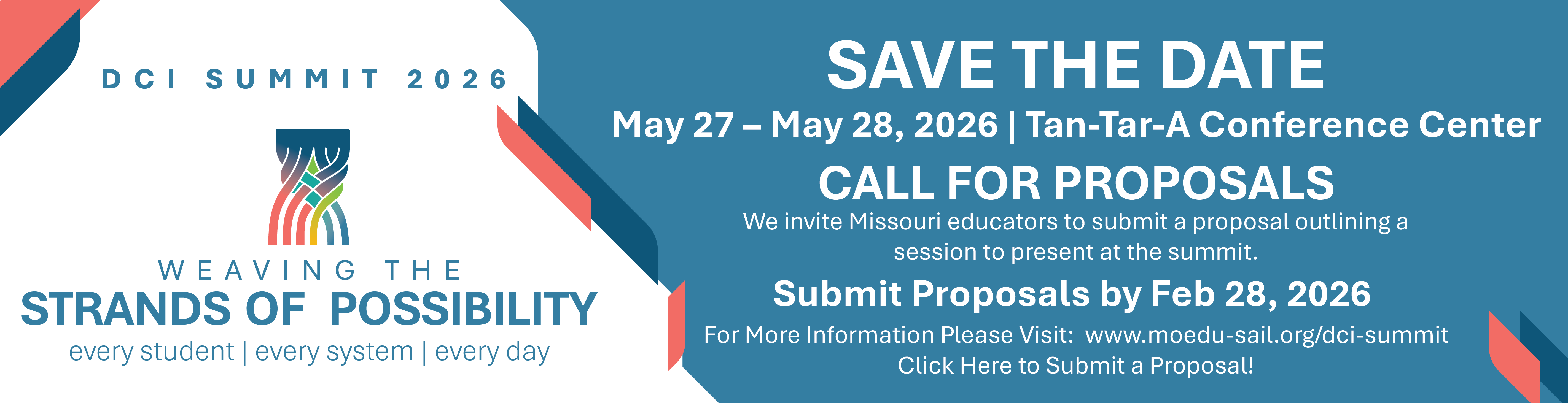 DCI Summit 2026 Combined Call for Proposals and Save the Date 