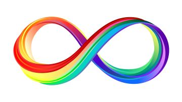 Infinity Symbol in colors of the rainbow