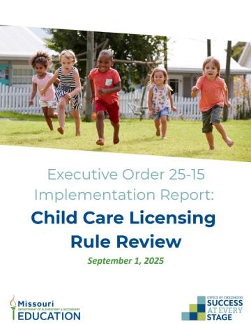 Office of Childhood Child Care Licensing Rule Review 